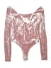 Francesca's Metallic Silver Bodysuit Size L - photo 1