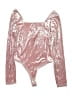Francesca's Metallic Silver Bodysuit Size L - photo 2