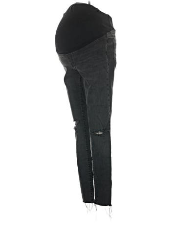 Madewell Maternity Over-the-Belly Skinny Jeans in Black Sea (view 1)