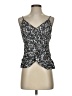 Fifteen Twenty Floral Black Silver Sleeveless Top Size S - photo 1