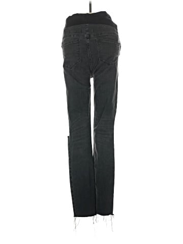 Madewell Maternity Over-the-Belly Skinny Jeans in Black Sea (view 2)