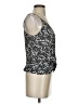Fifteen Twenty Floral Black Silver Sleeveless Top Size S - photo 4