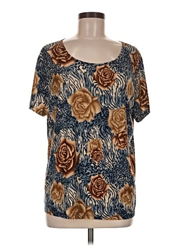 Brittany Black Short Sleeve Blouse (view 1)