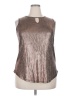 Cure Metallic Silver Sleeveless Blouse Size 2XL - photo 1
