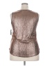 Cure Metallic Silver Sleeveless Blouse Size 2XL - photo 2