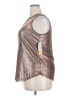 Cure Metallic Silver Sleeveless Blouse Size 2XL - photo 5