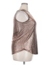 Cure Metallic Silver Sleeveless Blouse Size 2XL - photo 4