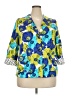 Joan Rivers Print Blue Blazer Size 20 - photo 1