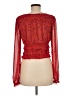 Free People 100% Polyester Red Long Sleeve Blouse Size M - photo 2