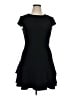 Eliza J Solid Black Casual Dress Size 14 - photo 1