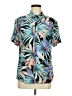 Guess Tropical Green Short Sleeve Blouse Size M - photo 1