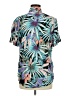 Guess Tropical Green Short Sleeve Blouse Size M - photo 2