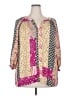 Rose + Olive 100% Polyester Pink 3/4 Sleeve Blouse Size 2X - photo 1