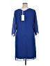 Grace Karin Solid Blue Casual Dress Size 16 - photo 2