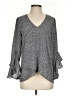Vince Camuto 100% Polyester Gray 3/4 Sleeve Blouse Size S - photo 1
