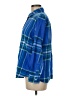 Lands' End 100% Cotton Plaid Blue Long Sleeve Button-Down Shirt Size M - photo 5