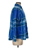 Lands' End 100% Cotton Plaid Blue Long Sleeve Button-Down Shirt Size M - photo 4