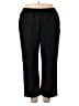 Alfred Dunner 100% Polyester Solid Black Casual Pants Size 22 - photo 1