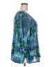 Basic Editions 100% Cotton Blue Teal 3/4 Sleeve Blouse Size XXL (estimated) - photo 4