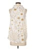 Assorted Brands 100% Polyester Stars Ivory Sleeveless Blouse Size S - photo 1