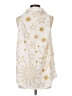 Assorted Brands 100% Polyester Stars Ivory Sleeveless Blouse Size S - photo 2