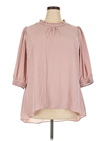 City Chic 3/4 Sleeve Blouse (view 1)
