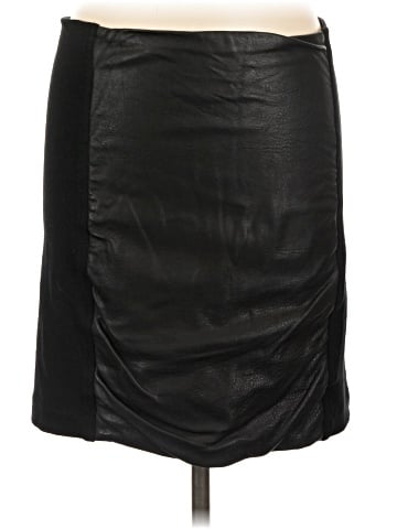 Theory Faux Leather Skirt (view 1)