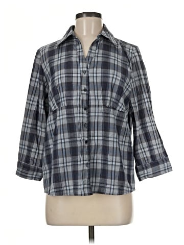 Laura Scott 3/4 Sleeve Button-Down Shirt (view 1)