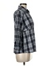 Laura Scott Plaid Gray 3/4 Sleeve Button-Down Shirt Size M - photo 4