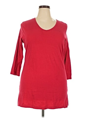 Woman Within 3/4 Sleeve T-Shirt (view 1)