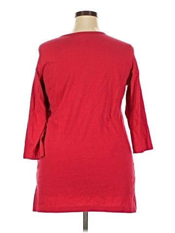 Woman Within 3/4 Sleeve T-Shirt (view 2)