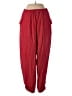 Assorted Brands Solid Red Linen Pants Size S (estimated) - photo 1