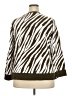 Talbots 100% Cotton Animal Print Brown Sweatshirt Size 2X - photo 2