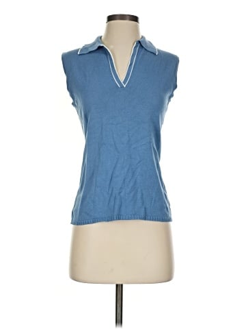 White Stag Sleeveless Button-Down Shirt (view 1)