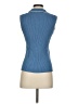 White Stag Blue Sleeveless Button-Down Shirt Size S - photo 2