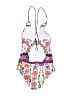 Unbranded Paisley White One Piece Swimsuit Size L - photo 2