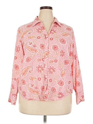 Charter Club 3/4 Sleeve Button-Down Shirt (view 1)