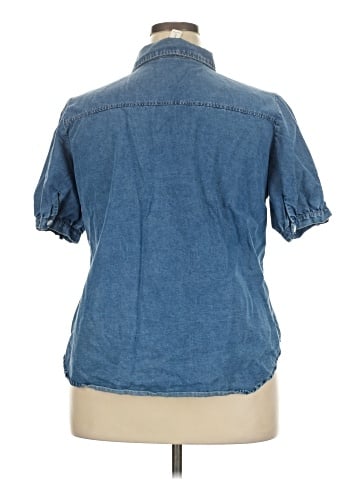 Blooming Jelly Short Sleeve Button-Down Shirt (view 2)