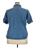 Blooming Jelly Blue Short Sleeve Button-Down Shirt Size XXL - photo 2