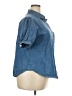 Blooming Jelly Blue Short Sleeve Button-Down Shirt Size XXL - photo 4