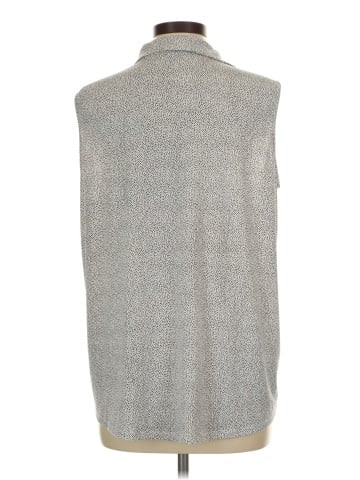 Adrianna Papell Sleeveless Button-Down Shirt (view 2)