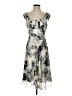 Donna Ricco 100% Polyester Print Gray Cocktail Dress Size 4 - photo 1