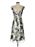 Donna Ricco 100% Polyester Print Gray Cocktail Dress Size 4 - photo 2