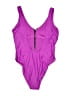 Xhilaration Solid Purple One Piece Swimsuit Size L - photo 2
