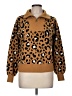 Nine West Animal Print Brown Pullover Sweater Size M - photo 1