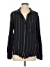 Bella Dahl Stripes Black Long Sleeve Button-Down Shirt Size L - photo 1
