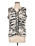 Calvin Klein Silver Sleeveless Blouse Size L - photo 1