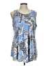 Charter Club Blue Sleeveless Top Size L - photo 1
