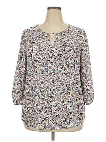 Collective Concepts 3/4 Sleeve Blouse (view 1)