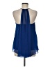 JLo by Jennifer Lopez 100% Polyester Blue Sleeveless Blouse Size M - photo 2
